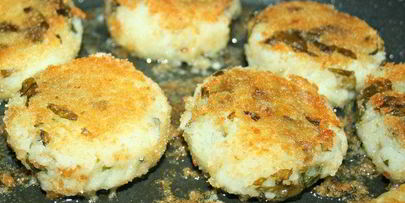 картофельные котлеты с щавелем