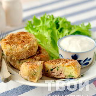 Котлетки из картофеля и тунца
