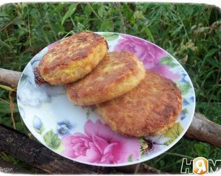 Котлетки из овсянки с кабачком