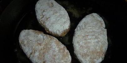 котлетки с черемшой и петрушкой