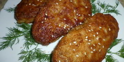 котлетки с черемшой и петрушкой