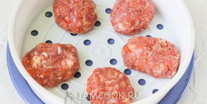 котлеты говяжьи на пару