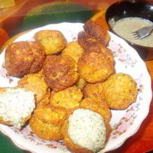 Рецепт Котлеты из гороха с мятным чатни