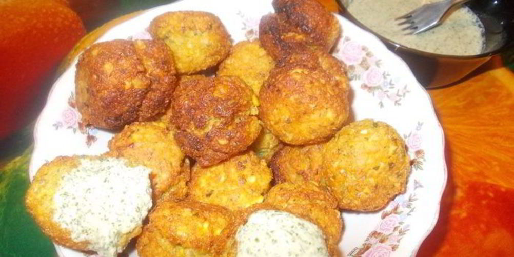 Рецепт котлеты из гороха с мятным чатни