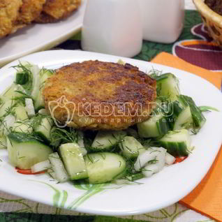 Котлеты из капусты с грибами