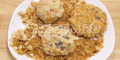 котлеты из капусты с грибами