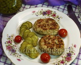 Котлеты из рыбных консервов