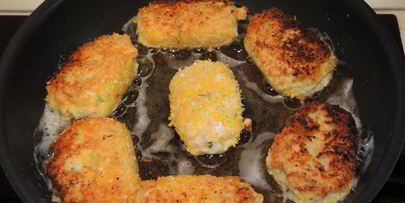 котлеты рыбные в ореховой панировке