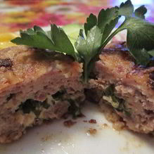 Рецепт Котлеты с начинкой из сыра и зелени