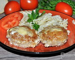 Котлеты в сливочно-сырном соусе