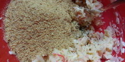 крабовые котлеты с мятным соусом