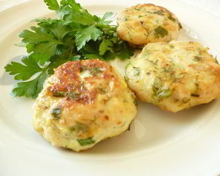 Куриные рубленые котлетки с творогом