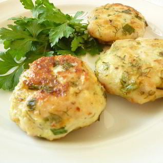 Куриные рубленые котлетки с творогом