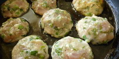 куриные рубленые котлетки с творогом