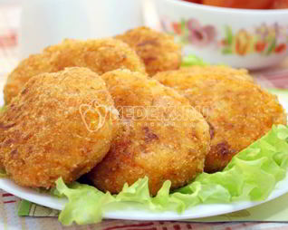 Морковные котлеты с манкой