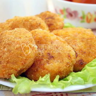 Морковные котлеты с манкой