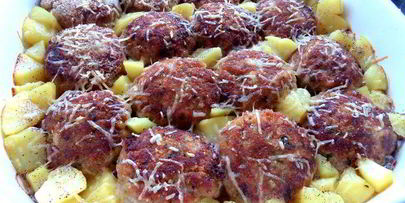 непростые котлетки с картошкой