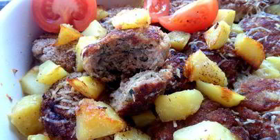 непростые котлетки с картошкой