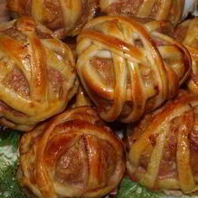 Рецепт Оригинальные куриные котлеты Клубочки