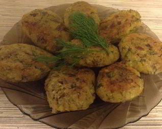 Постные грибные котлеты с нутом