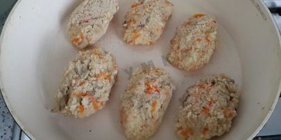 постные котлеты из риса с грибами