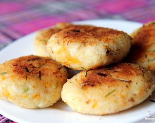 Постные котлеты из риса