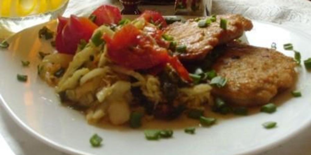 Рецепт рубленые котлеты с овощным гарниром