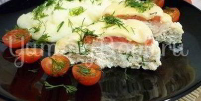 запеченные куриные котлетки под шубкой