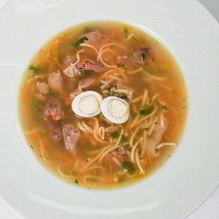 Куриная лапша с потрохами