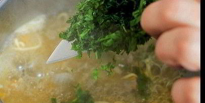 куриная лапша с потрохами