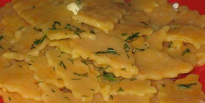 лапша домашняя морковная