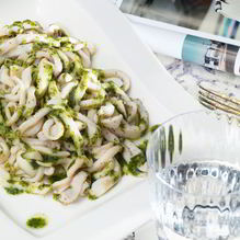 Рецепт Лапша из кальмара