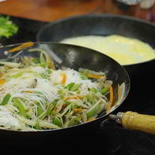 Рецепт Лапша с говядиной и овощами по-корейски