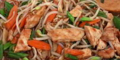 лапша с соусом терияки