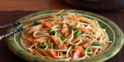 лапша с соусом терияки