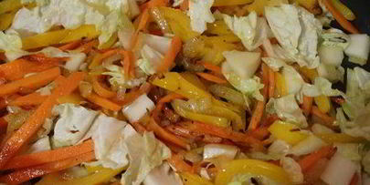 лапша с сыром тофу