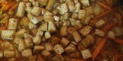 лапша с сыром тофу