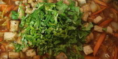 лапша с сыром тофу