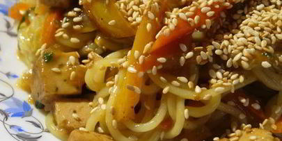 лапша с сыром тофу