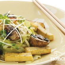 Рецепт Лапша с тофу и грибами