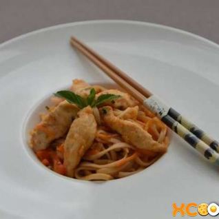 Лапша удон с курицей