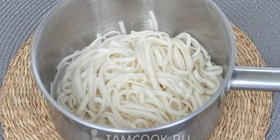 лапша удон с овощами