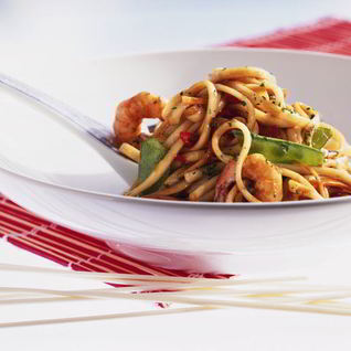 Лапша удон с соусом терияки