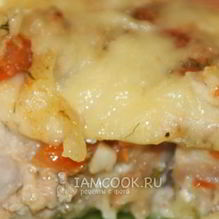 Рецепт Лазанья с курицей и грибами