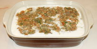 лазанья с курицей и грибами