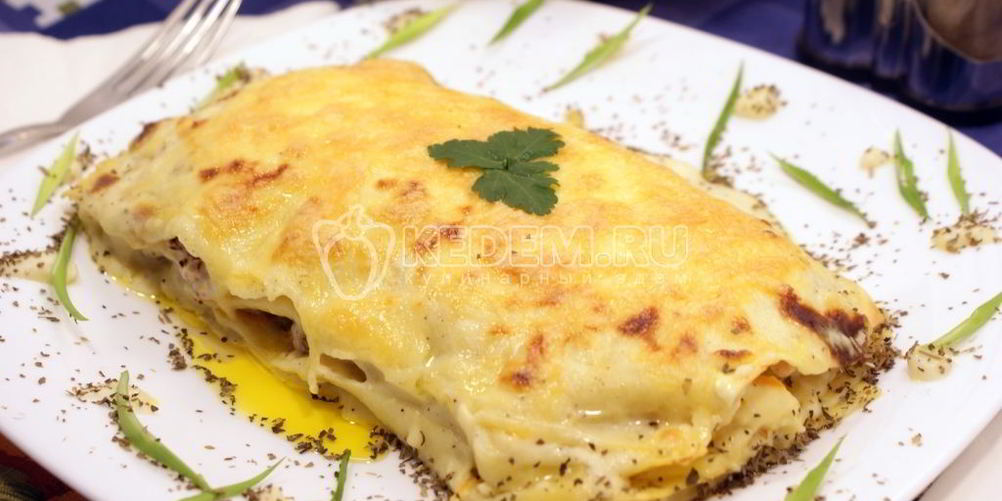 Рецепт лазанья с рыбой