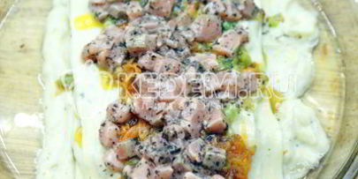 лазанья с рыбой