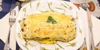 лазанья с рыбой