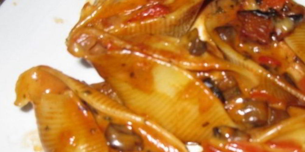 Рецепт фаршированные макароны ракушки с грибами