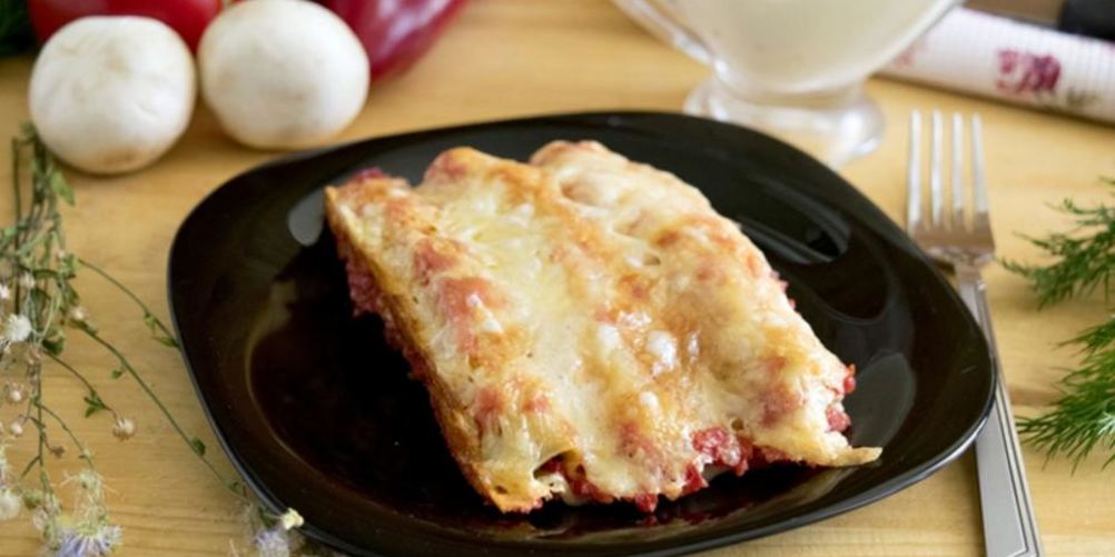 Рецепт каннеллони, фаршированные грибами